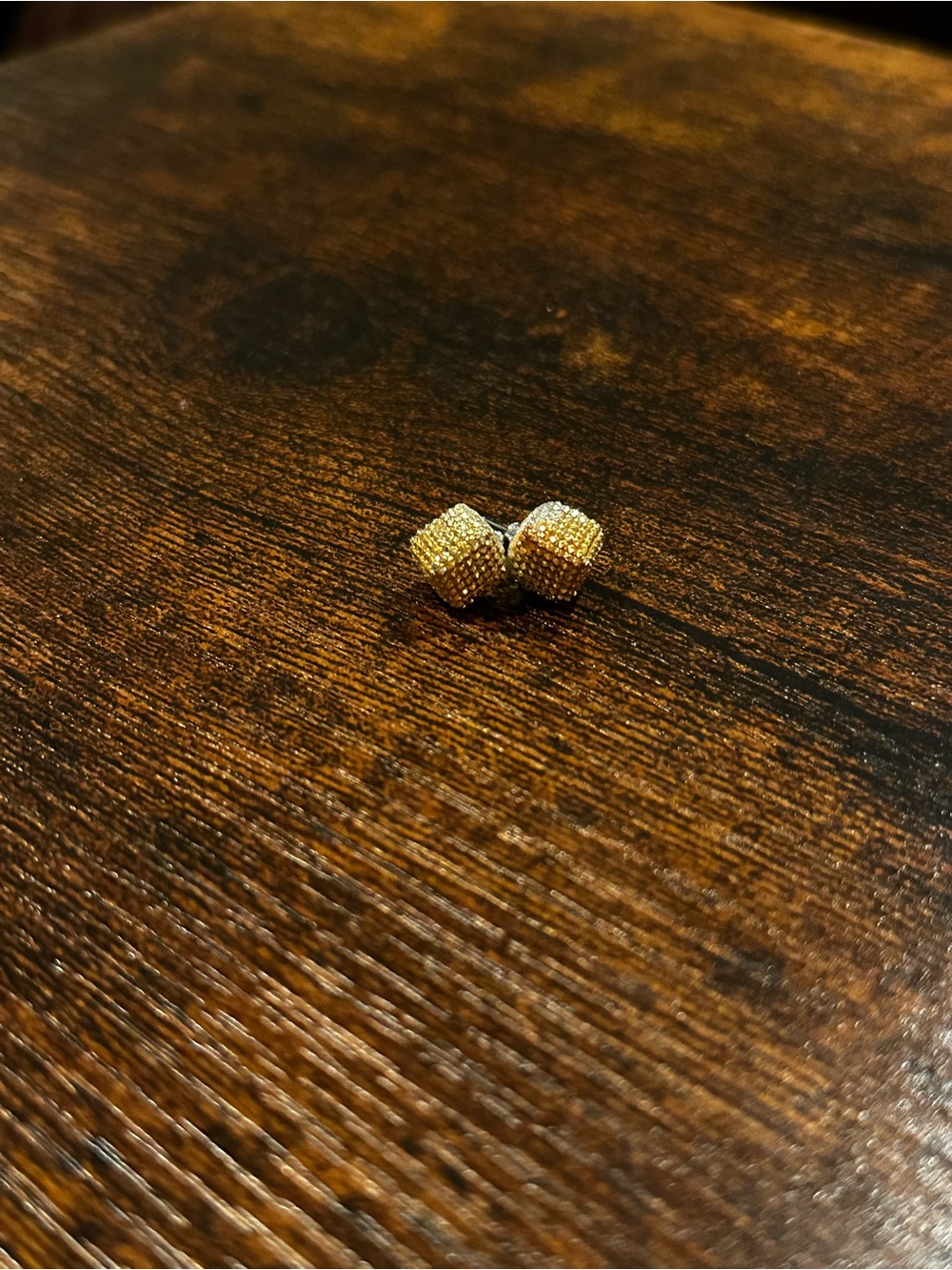 Gold-Tone Pave Dome Stud Earrings - Women Jewelry